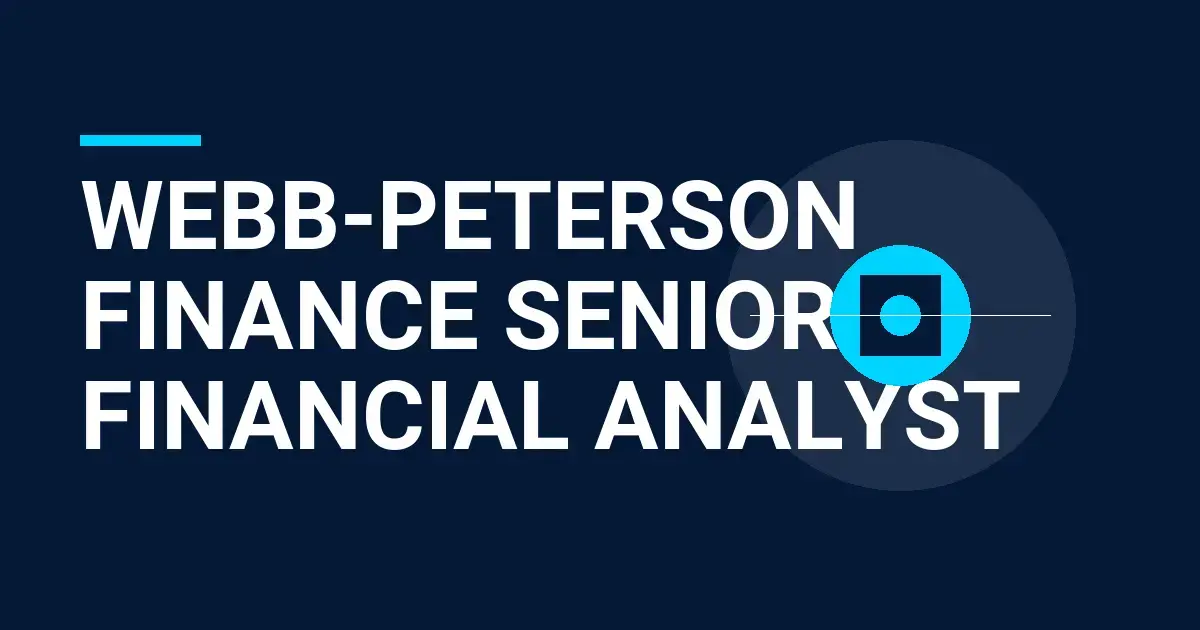 Webb-Peterson Finance Senior Financial Analyst