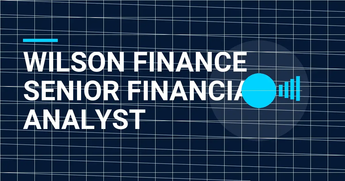 Wilson Finance Senior Financial Analyst