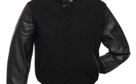 Black Varsity Bomber Leather Stripes Jacket – Bold, Timeless, and Built for Style