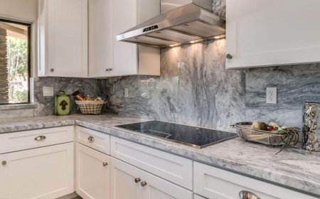 Light Grey Marble Worktops for Bright & Airy Kitchens